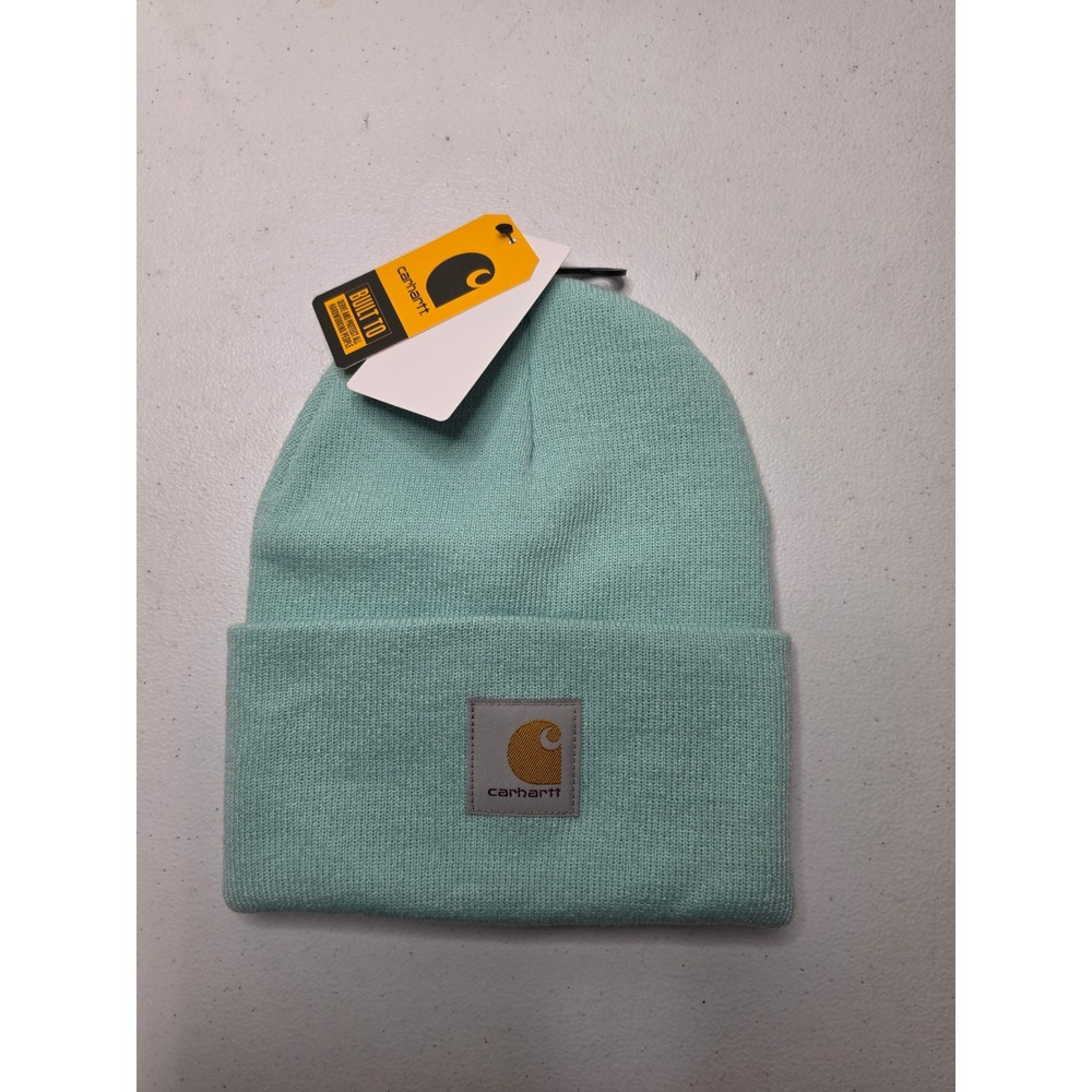 Carhartt A18 Knit Cuffed Beanie Seafoam Green Mint One Size NWT